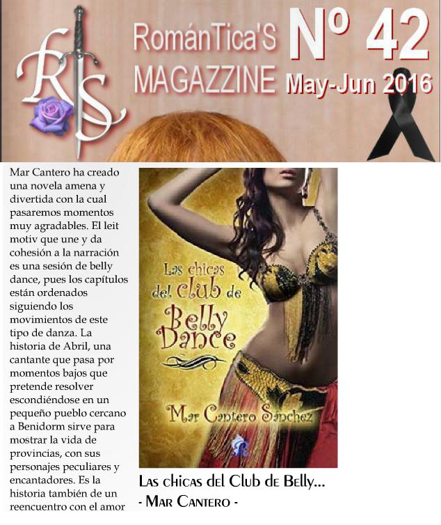 Las chicas del club de Belly Dance, revista Romanticas, Mar Cantero Sánchez, www.marcanterosanchez.com
